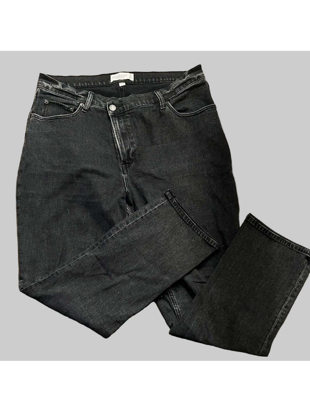 Abercrombie & Fitch 90s Ultra High Rise Black Jeans Women 32
